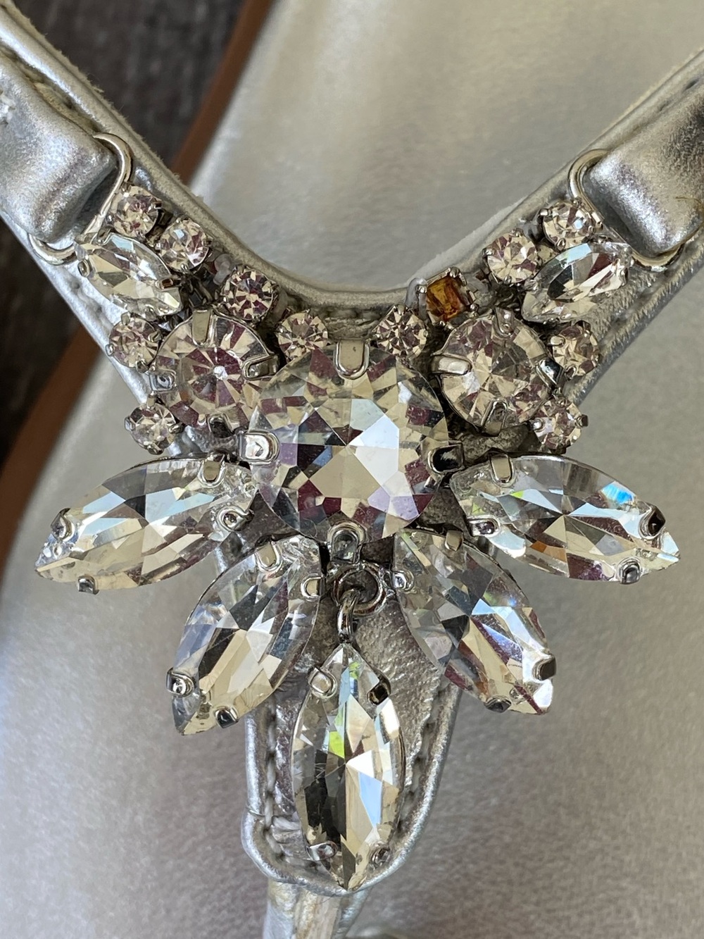 Naturalizer Liliana Rhinestone Thong Slide Sandals Size 7.5 - Picture 7 of 7